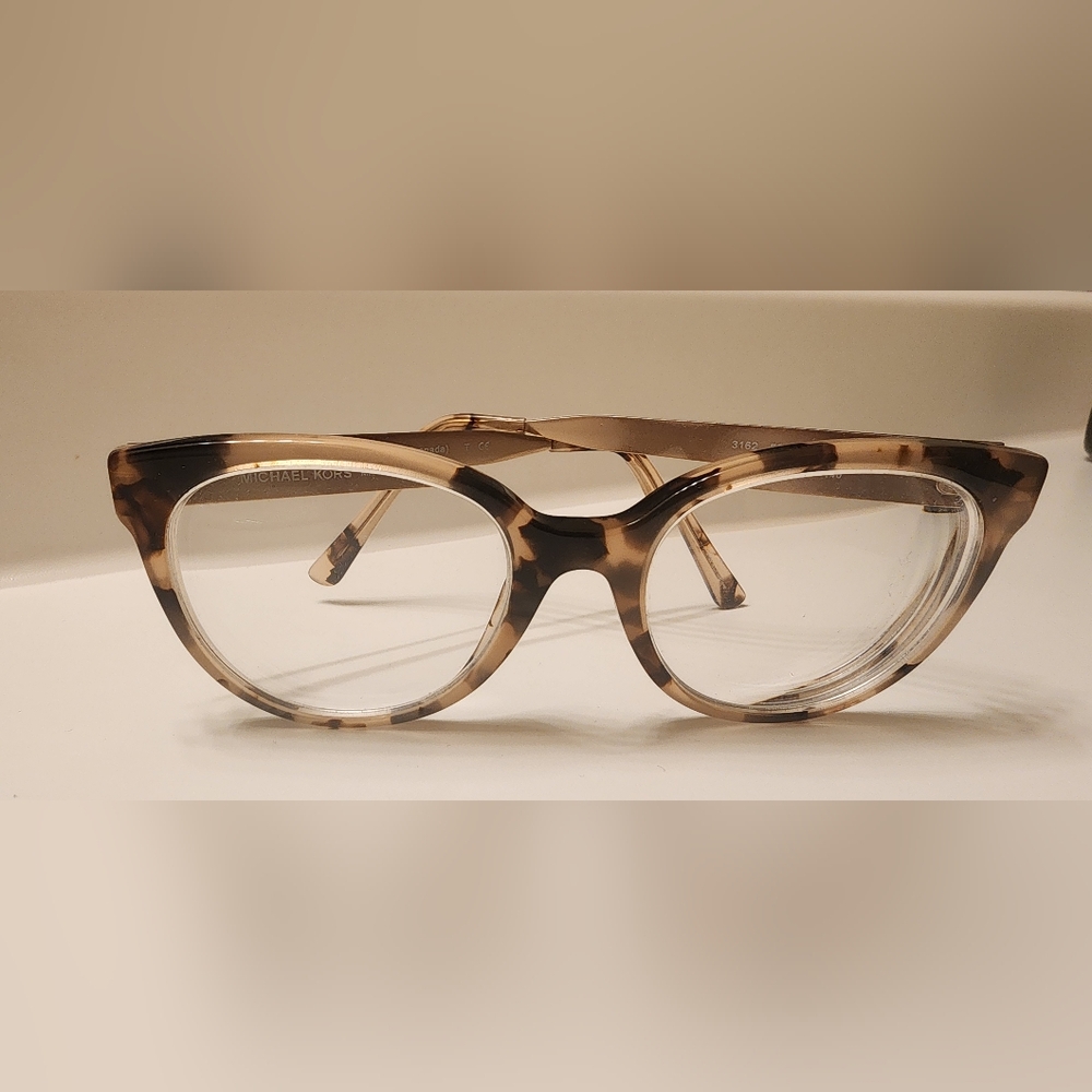 Michael Kors Rose Gold & Tortoise Shell Cat-Eye Eyeglasses